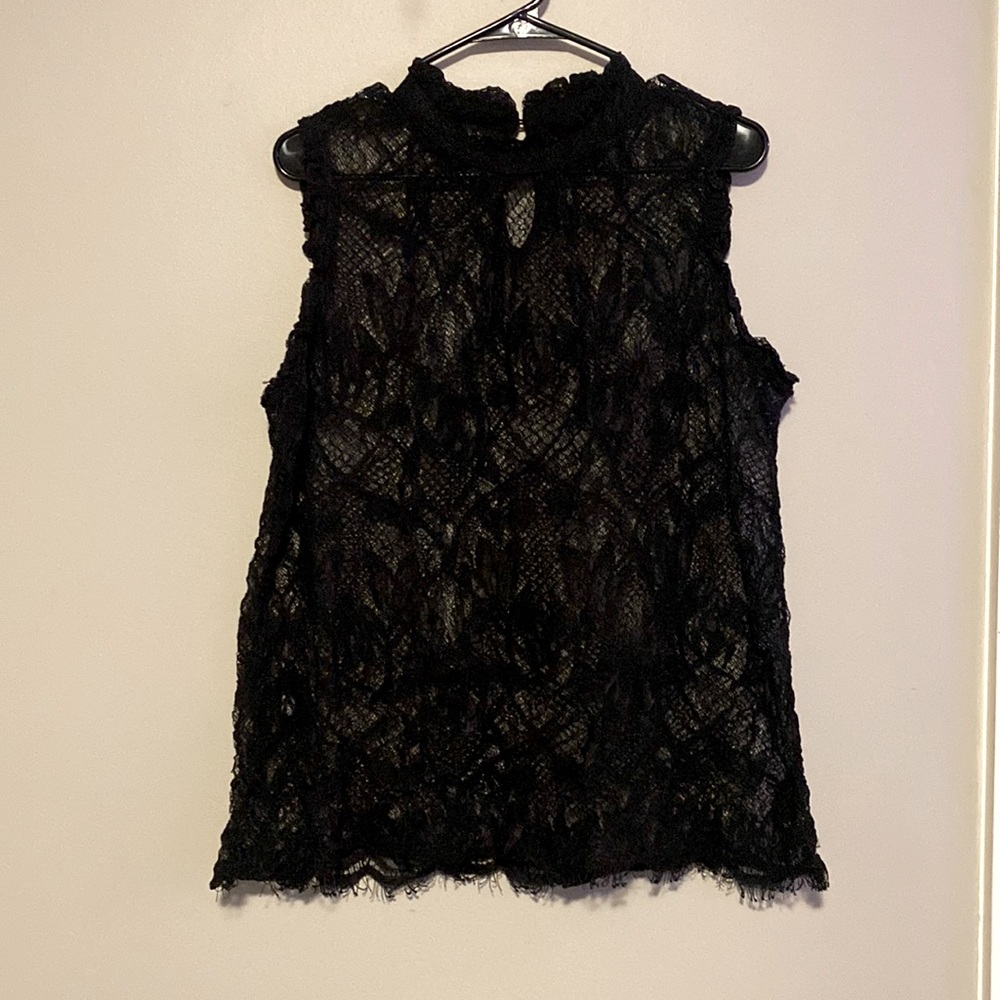 Black lace top
